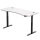 Schreibtisch mit elektrischer Höhenverstellung Schwarz-Weiß 180 x 80 cm