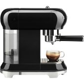 SMEG ECF01BLEU 50s Espresso-Kaffeemaschine, Schwarz