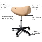 Sattelhocker Massagin chair Marineblau - PROMAFIT