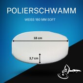 Polierschwämme Polierpads 180 mm, Glatt, SOFT...